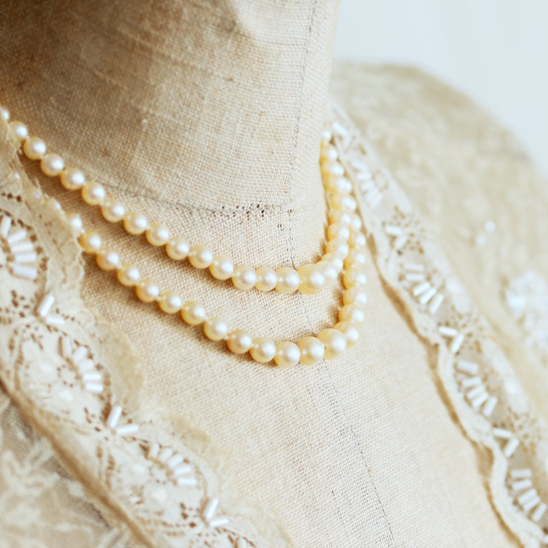 Classique Style! Vintage Cultured Pearl Necklace