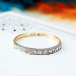 Vintage Diamond Half Eternity Ring