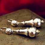 Antique Victorian Torpedo Drop Earrings