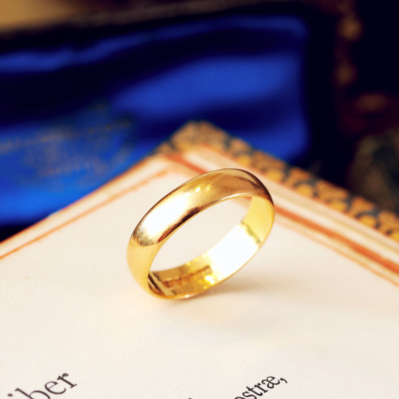 Vintage Date 1961 22ct Gold Wedding Ring