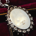Date 1888 Victorian Silver Locket & Chain