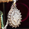 Antique Date 1888 Victorian Silver Locket & Chain