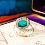 Vintage 'Lazarus' Emerald Paste Cluster Ring
