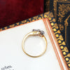 Antique Date 1912 Diamond Trilogy Crossover Ring