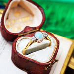 Awesome Vintage Rainbow Opal & Diamond Ring