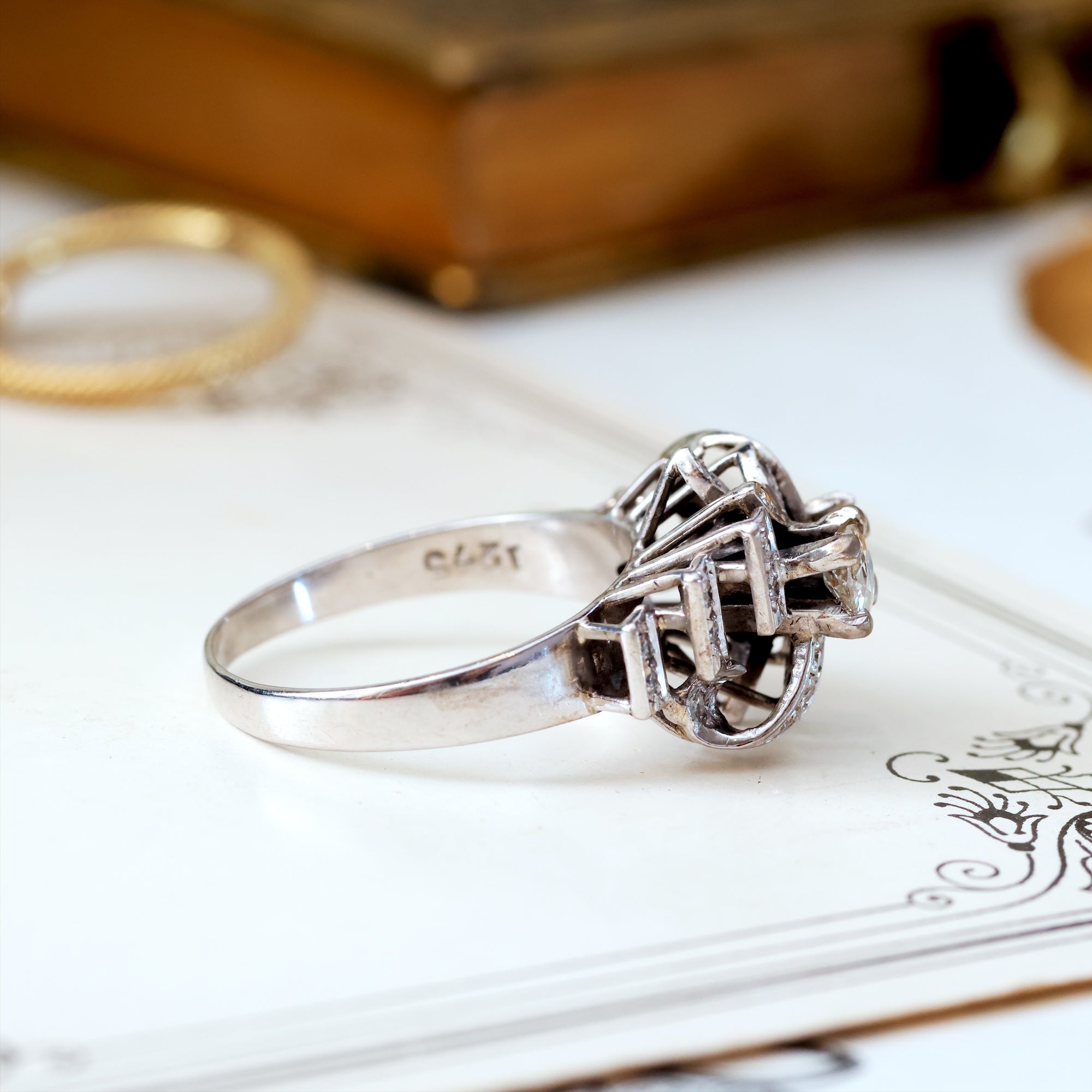 Vintage Silver 70's France Made Ring 925