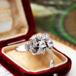 Vintage 1960's Diamond Cocktail Ring