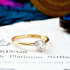 Antique 0.80ct 'Tiffany' Style Diamond Engagement Ring