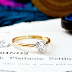 Antique 0.80ct 'Tiffany' Style Diamond Engagement Ring