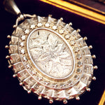 Date 1883 Ornate Victorian Silver Locket