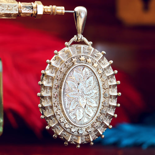 Antique Ornate Victorian Silver Locket