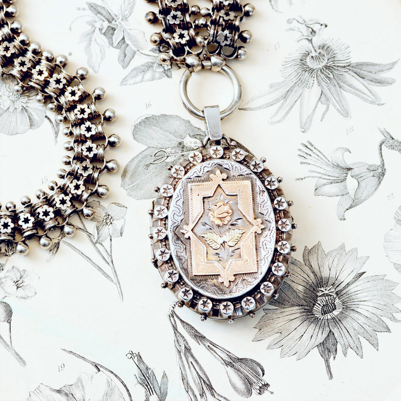 Victorian sales silver locket