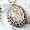 Quite Fabulous Date 1886 Silver Locket and Collarette