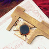 Antique Date 1894 Maltese Cross Bloodstone Locket