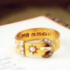 Pristine Date 1875 18ct Gold Seed Pearl Buckle Ring