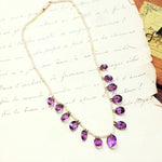 Victorian Amethyst & Seed Pearl Necklet