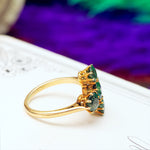 Rare Beauty! Antique Victorian Green Sapphire Ring