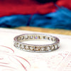 Vintage Size N 1/2 Platinum & Diamond Eternity Ring