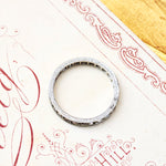 Vintage Size N 1/2 Platinum & Diamond Eternity Ring