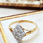 Sublime Date 1919 Antique Diamond Cluster Ring