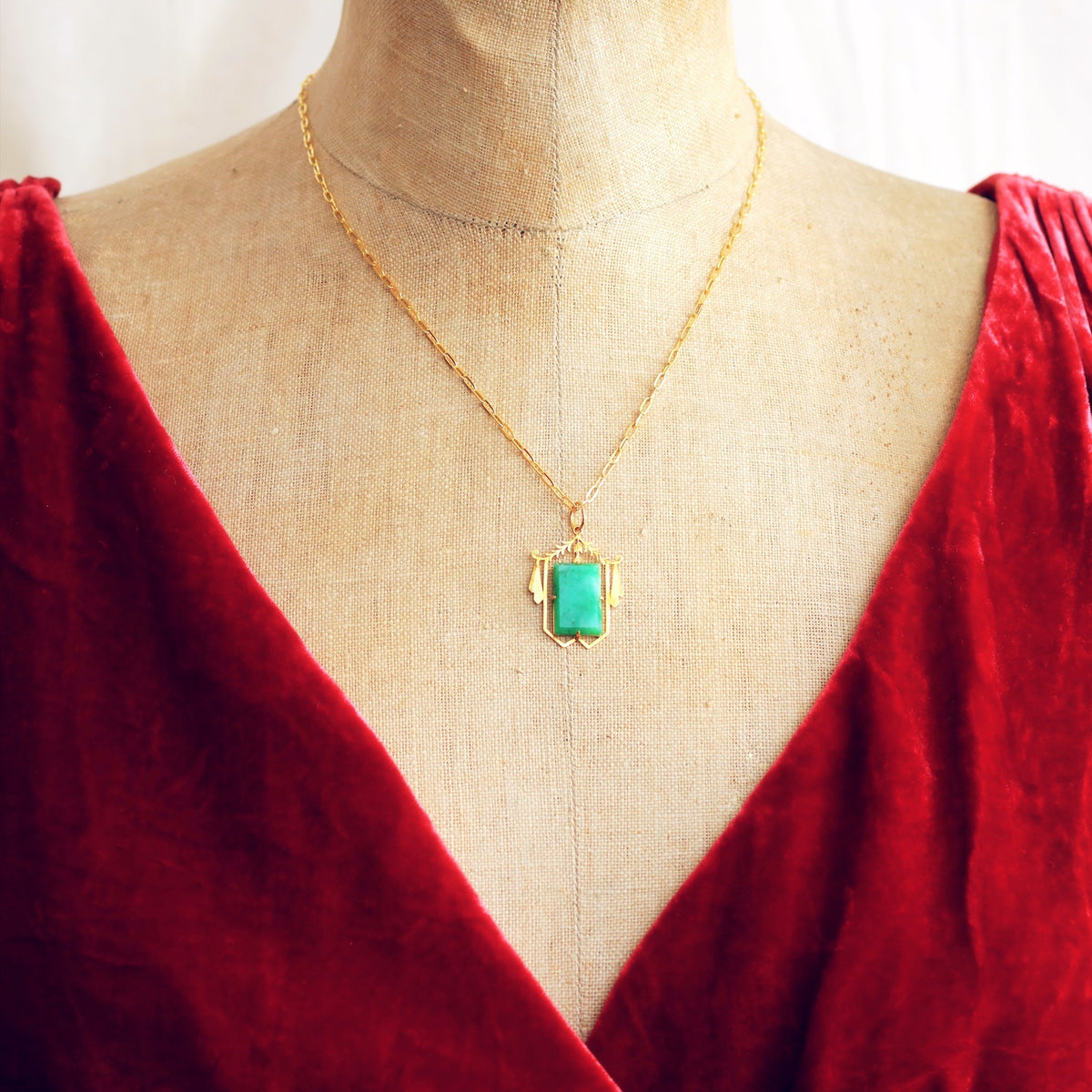 Vintage Lucky Chinese Jadeite Pendant