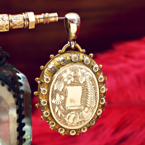 Gorgeous 1880's Victorian Ornate Gold Locket