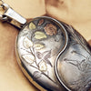 Antique Victorian Japonaiserie Styled Silver Locket