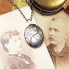 Antique Victorian Japonaiserie Styled Silver Locket