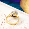 Splendid Rainbow Opal & Diamond Blossom Ring