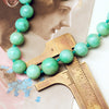 Classic Vintage Elegance Double Row Jade Bead Necklace