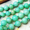 Classic Vintage Elegance Double Row Jade Bead Necklace