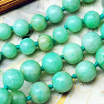 Classic Vintage Elegance Double Row Jade Bead Necklace