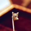Tiny Darling 9ct Gold Fox Stick Pin