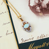 Pretty Vintage Opal & Diamond Pendant