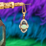 Vintage Opal & Diamond Pendant