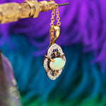Pretty Vintage Opal & Diamond Pendant
