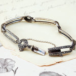 Vintage Art Deco Styled Silver & Marcasite Bracelet