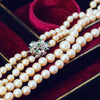 Vintage 1960's Double Row Cultured Saltwater Pearl Necklace