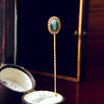 An Antique Victorian Cat's Eye Chrysoberyl Stick Pin