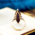 Extravagant Vintage Sapphire & Diamond Cocktail Ring