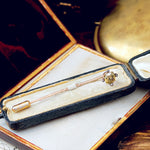 Antique Victorian Tourmaline & Diamond Stick Pin