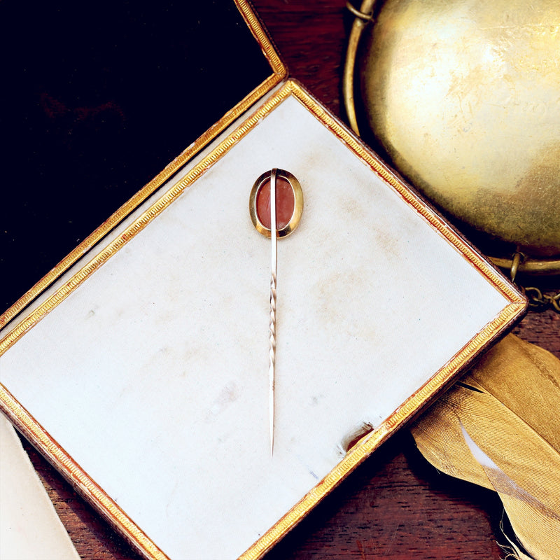 Antique Cameo Stick Pin
