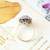 Dizzying Vintage Diamond Glitterball Cluster Cocktail Ring