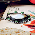 Scarce British Art & Crafts Shell & Turquoise Pendant