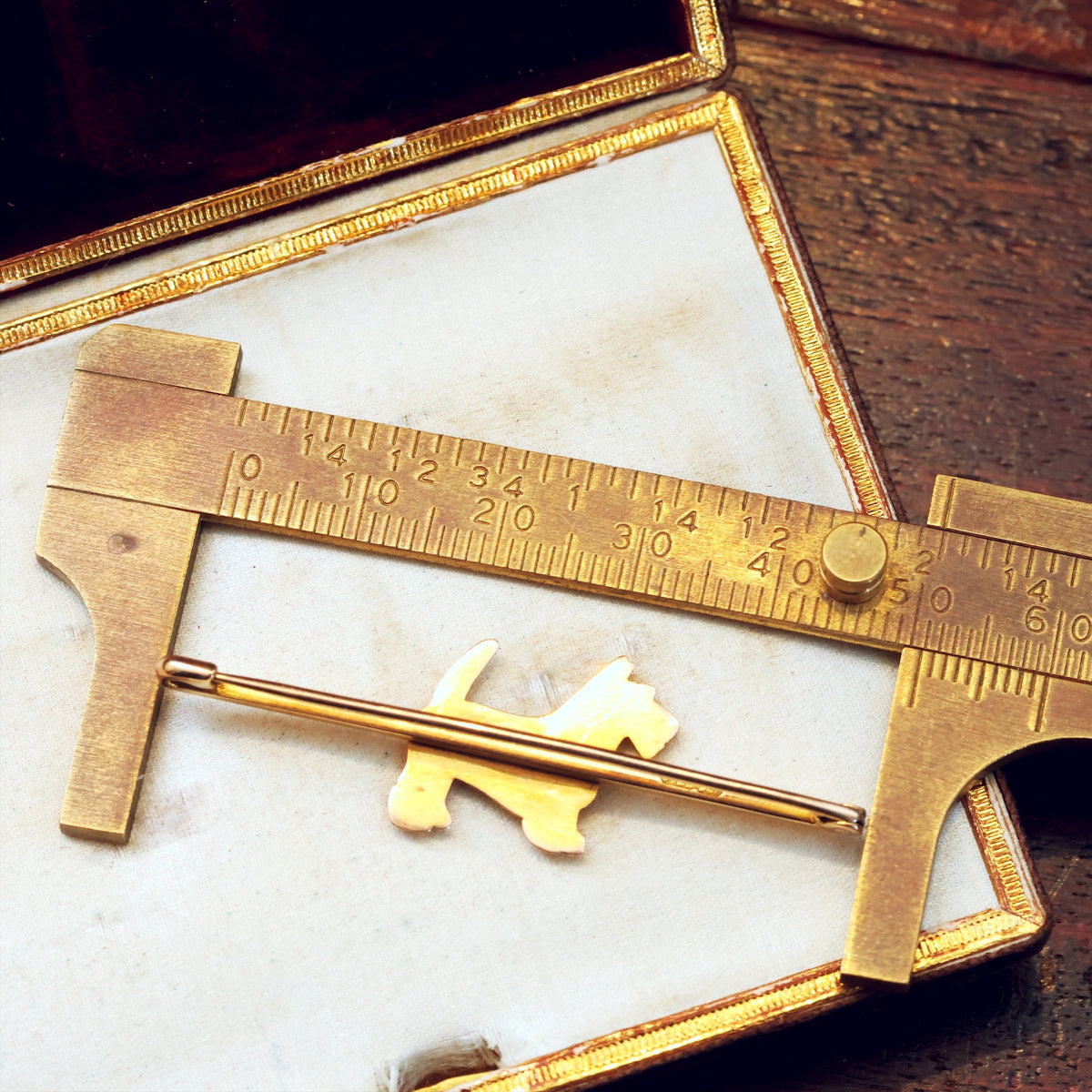 Vintage 9ct Gold Scottie Dog Brooch/Tie Pin