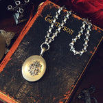 Antique Victorian Amity, Eternity, Infinity Silver Locket