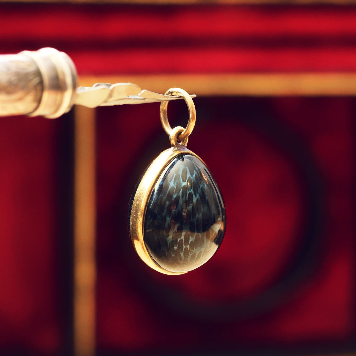 Vintage Enamelled Egg Pendant