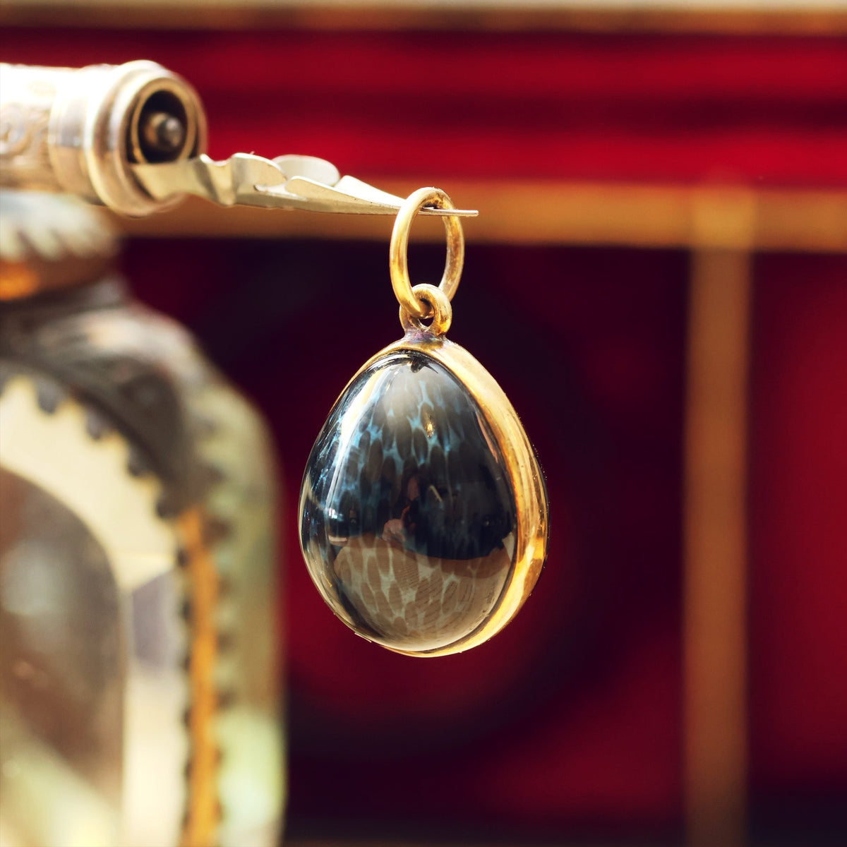 Vintage Enamelled Egg Pendant