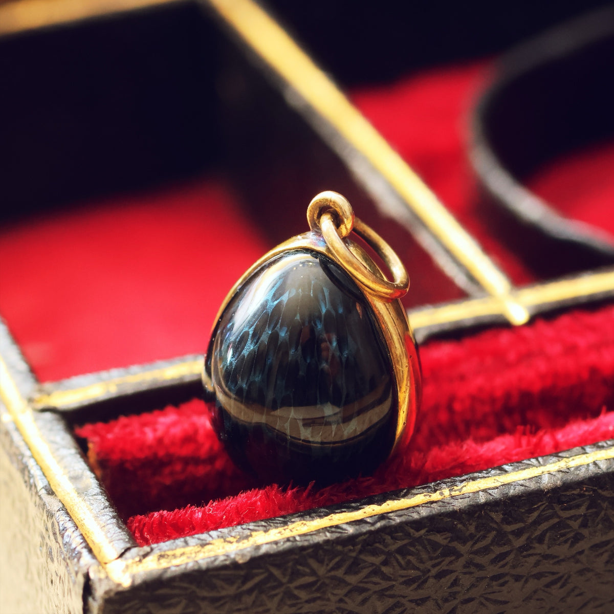 Vintage Enamelled Egg Pendant