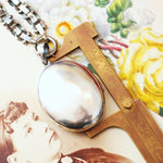 Aesthetic Period Victorian Silver Locket & Collarette
